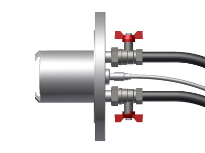 Aplisens S-TK-P Flanged seals with extended diaphragmand direct diaphragm and cleaning system 